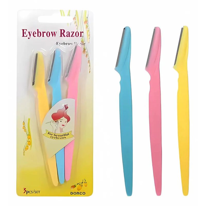 10 Sets 3 Piezas Perfilador Para Cejas Navaja image number null