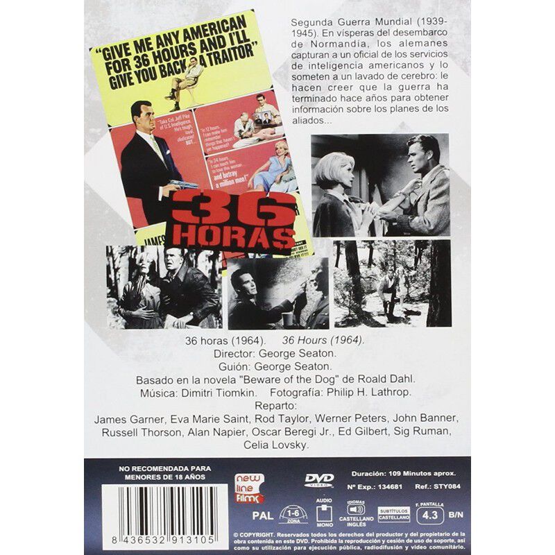 36 Horas Dvd 1965 36 Hours image number null