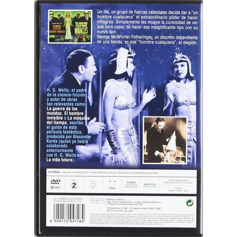 El Hombre Pod&iacute;a Hacer Milagros [dvd] (1936) The... image number null