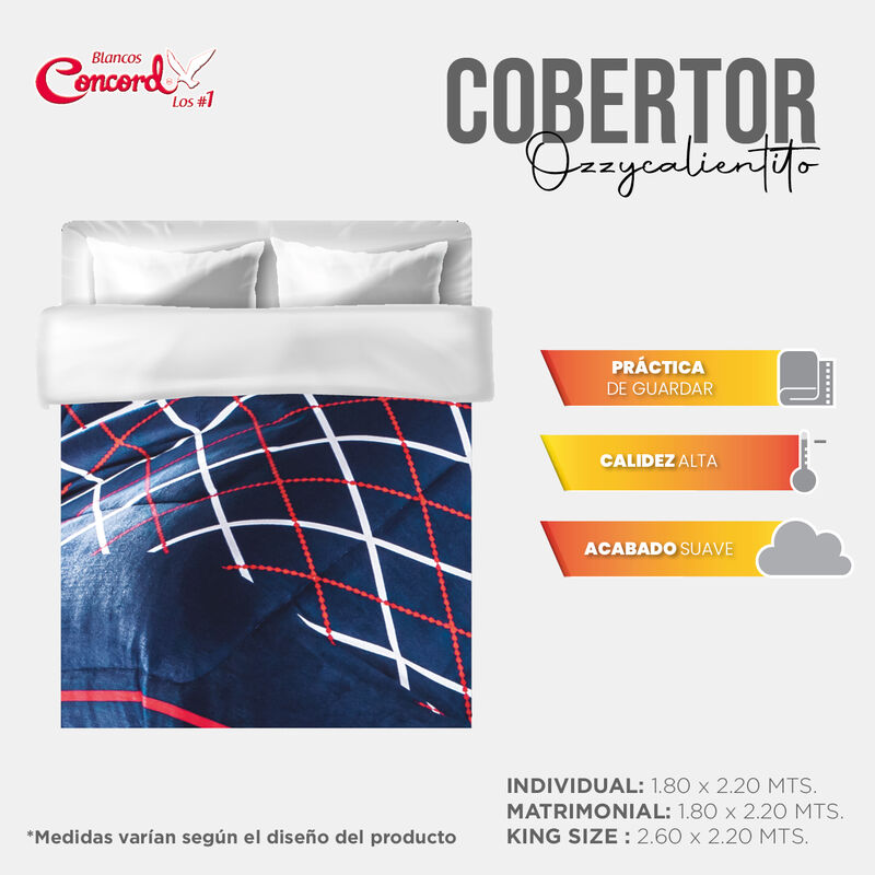 COBERTOR OZZY THIAGO V2 ROJA KS/XL-QS image number null