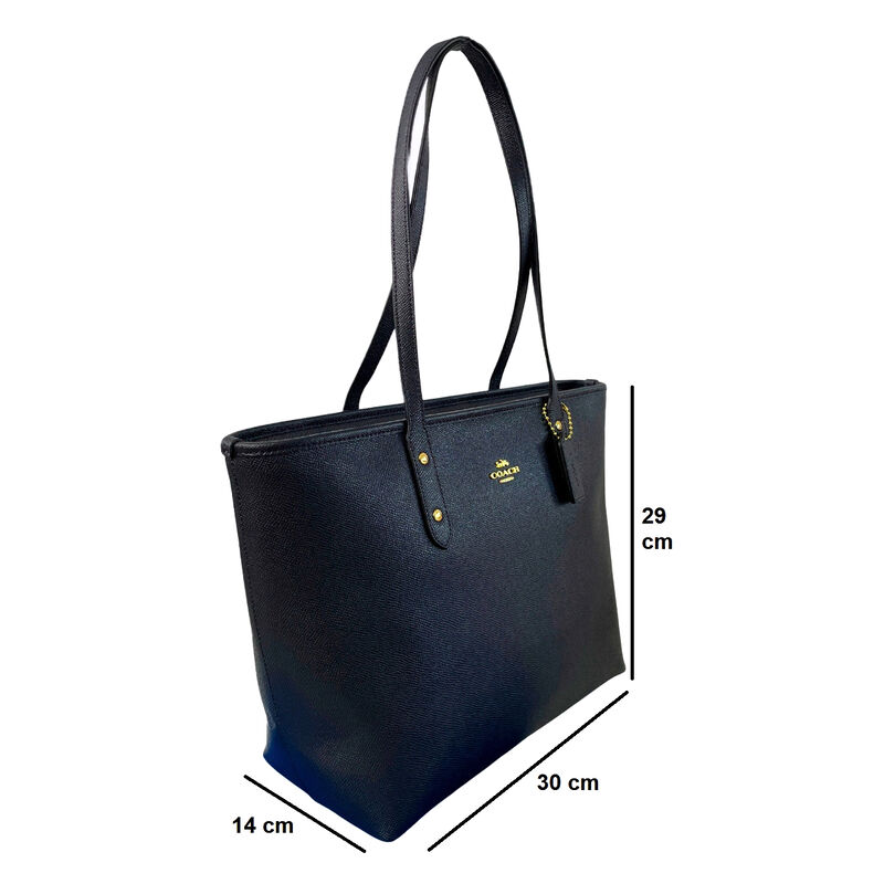 Bolso tote Coach City Zip color Azul media noch... image number null