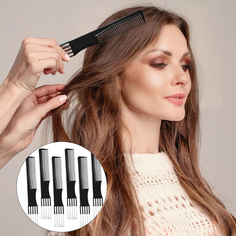 Peine De Cabello Liqwei 20 cm Negro - Set De 6 ... image number null
