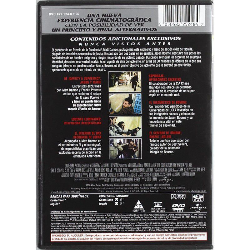 La Identidad De Bourne (el Caso Bourne): Edici&oacute;... image number null