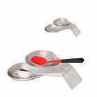 Reposacucharas Doble Tablecraft 22 cm Acero Inoxidable