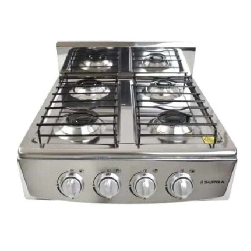 Parrilla A Gas Supra 4q-titan Sil 4 Quemadores ... image number null