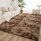 Alfombra Litanika 152x203 Cm Te&ntilde;ida En Marr&oacute;n Tipo Shag
