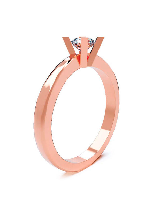 Anillo de Compromiso de 14K con Diamante de Lab... image number null