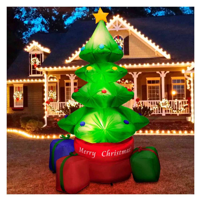 Inflable Navidad Arbol Giratorio 360° 2.2m Deco... image number null