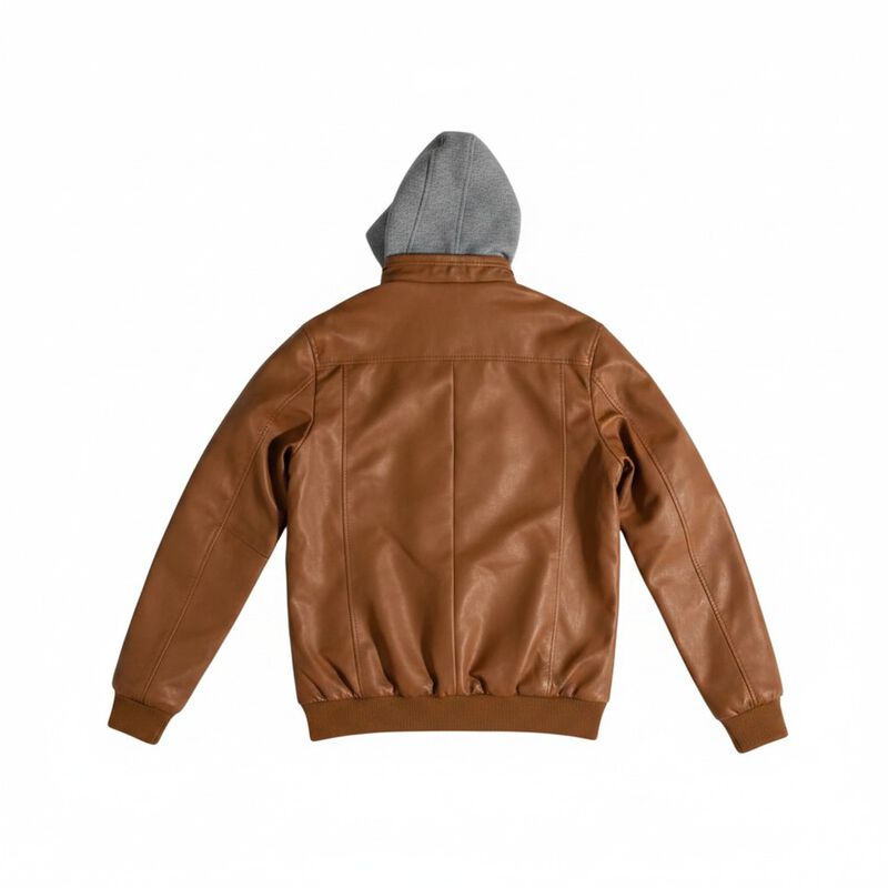 Chamarra Con Gorro Jeep Color Camel Para Hombre image number null