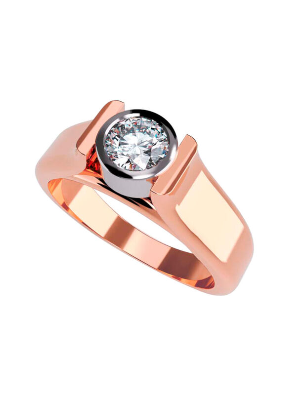 Anillo de Compromiso de 14K con Circonia Talla ... image number null