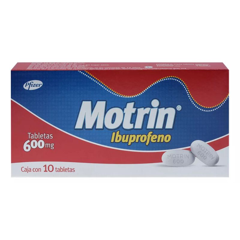 Motrin Tableta 600 Mg, 10 Tabletas image number null