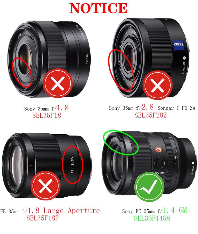 Tapa De Lente Huipuxiang 67 Mm Para Sony Fe 35 ... image number null