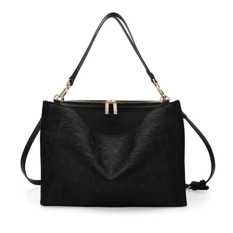 Bolsa Cloe Satchel Grande Color Negro 1blcp2648... image number null