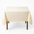 Mantel Hueso Cuadros 2.50 m Mesa Cuadrada  100% Poli&eacute;ster Uso Diario Kyuden Home