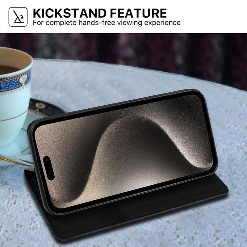 Funda MYBAT Cartera para iPhone 15 PRO MAX Negr... image number null