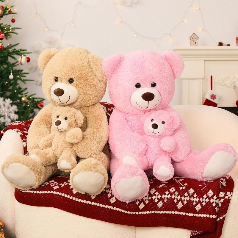 Oso De Peluche Morismos Giant, Rosa, 100 Cm, Co... image number null