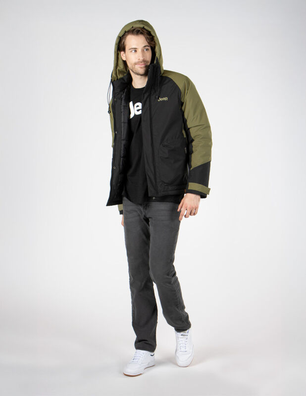 Chamarra Jeep Negro Con Verde Para Off Road Viv... image number null