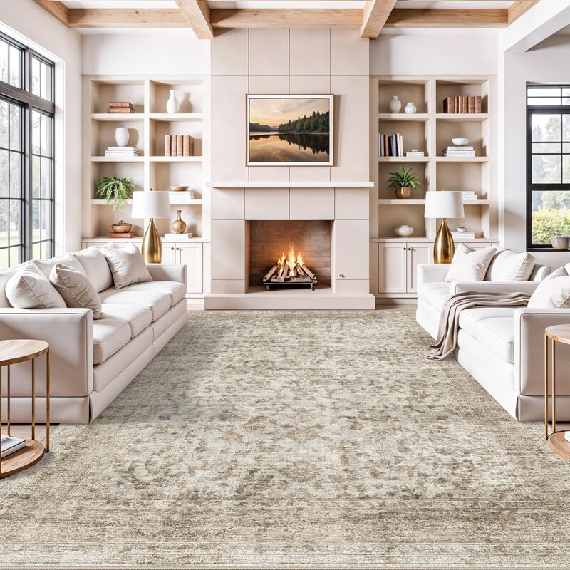 Alfombra Ruugme 254 cm X 356 cm Lavable Beige M... image number null