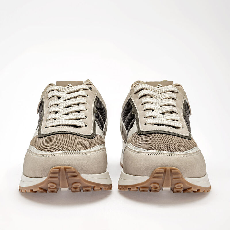 Clasben tenis para hombre beige olivo cod 14144... image number null