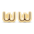 Aretes De Oro Amarillo De 10K (Letra W)