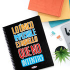 5 Cuadernos Profesionales Pasta Blanda Modelo Lo Unico Imposible
