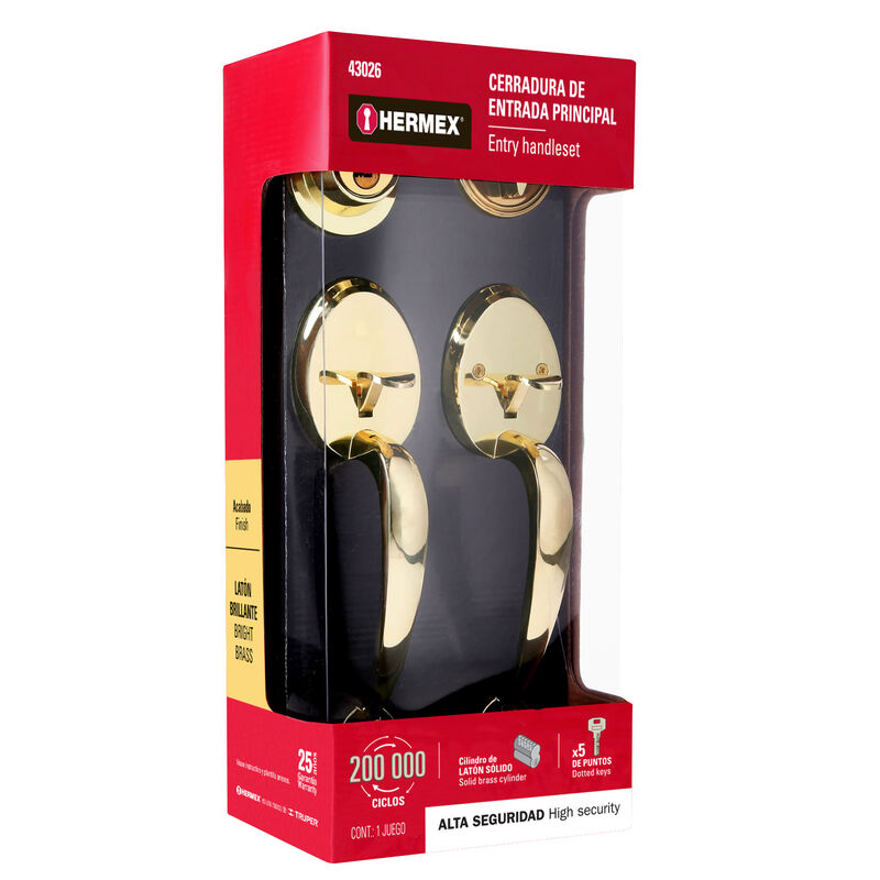 Doble Jaladera Perilla y Cerrojo Llave-Mariposa... image number null