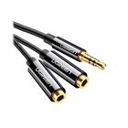Cable de Audio UGREEN 3.5mm Macho a Hembra x2 25cm UNIVERSAL