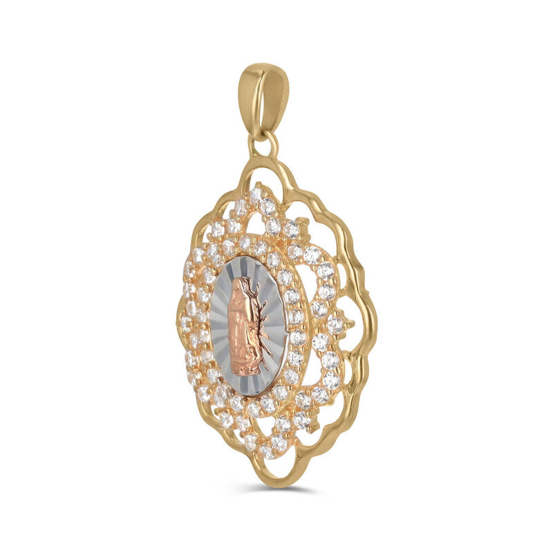 Medalla Virgen De Guadalupe Oro Florentino 14k ... image number null