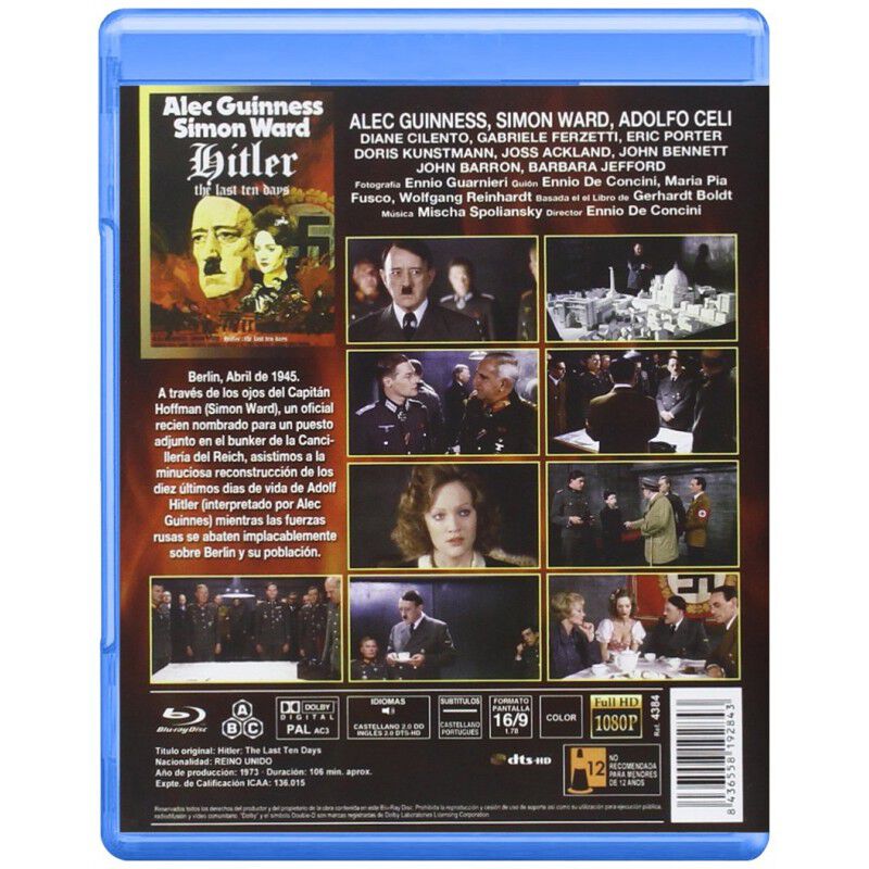 Hitler: Los Diez &Uacute;ltimos D&iacute;as Bdr 1973 [blu-ray... image number null