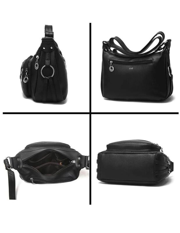 Bolsa Bandolera Pink Brule De Cuero Para Mujer image number null