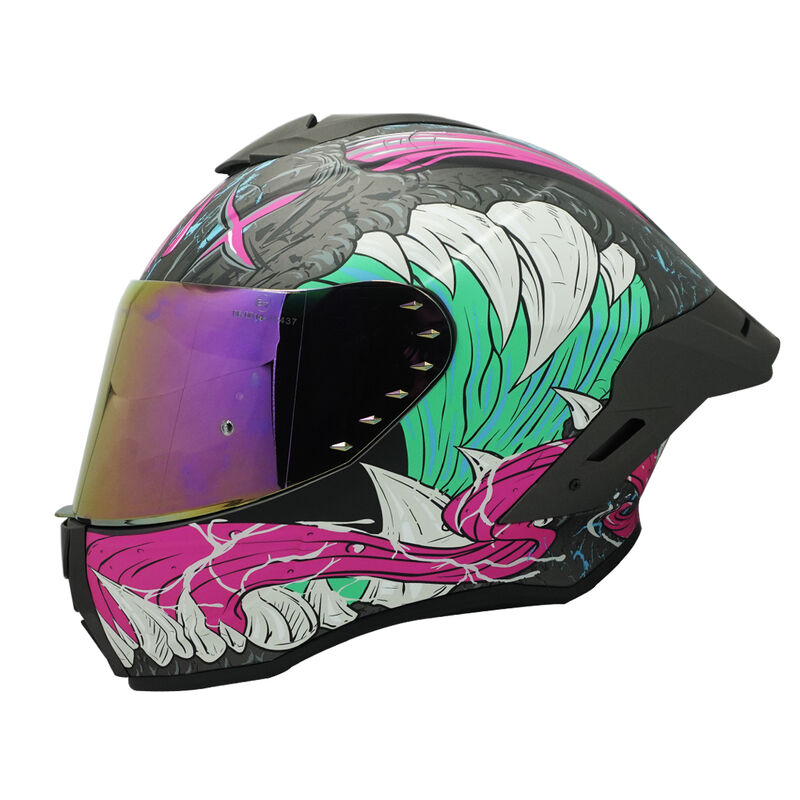 Casco Moto Edge Shanghai Monster Certificado Do... image number null