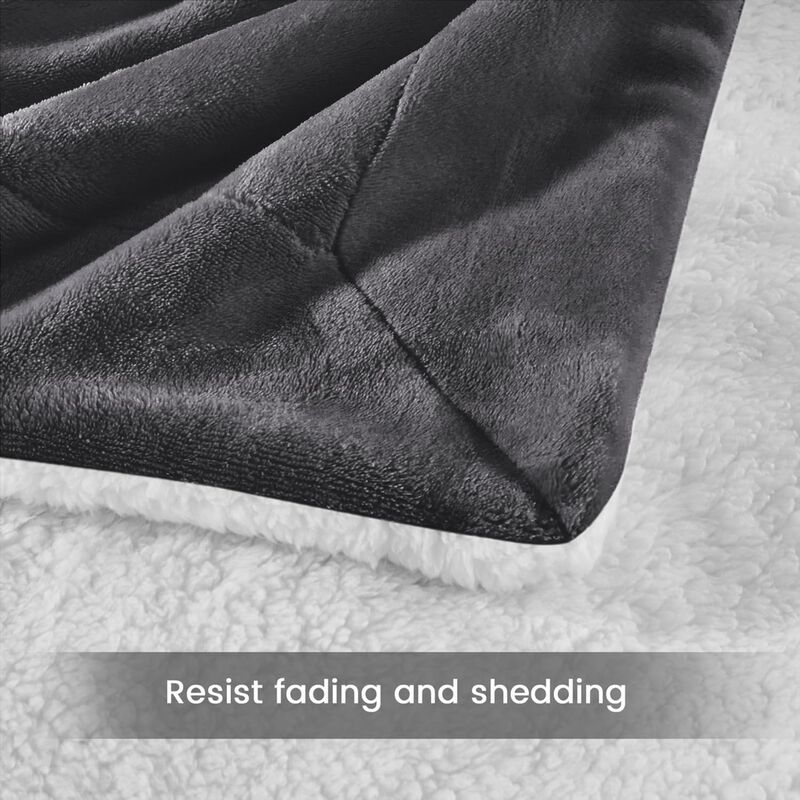Manta Ir Imperial Rooms Sherpa 152 &times; 127 cm Gri... image number null