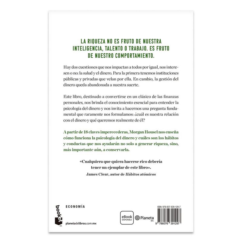 La Psicolog&iacute;a Del Dinero, De Morgan Housel, Boo... image number null