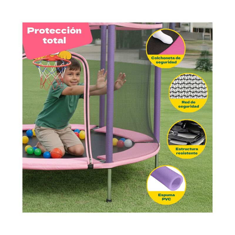 Trampolin Brincolin 55  Tumbling Infantil Canas... image number null