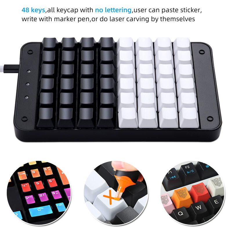 Teclado Mec&aacute;nico Koolertron De 48 Teclas Usb Co... image number null