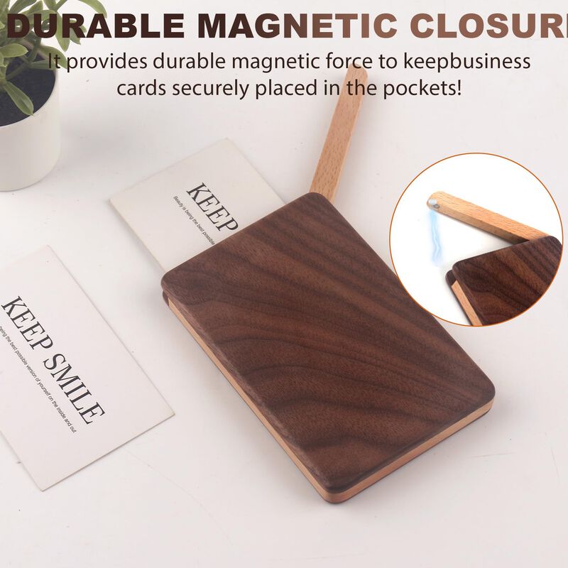 Portatarjetas De Madera Yoyai 11 &times; 7 &times; 1,1 cm C... image number null