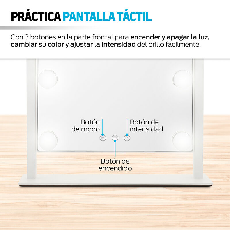 Espejo para Maquillaje con Modos de Iluminación... image number null