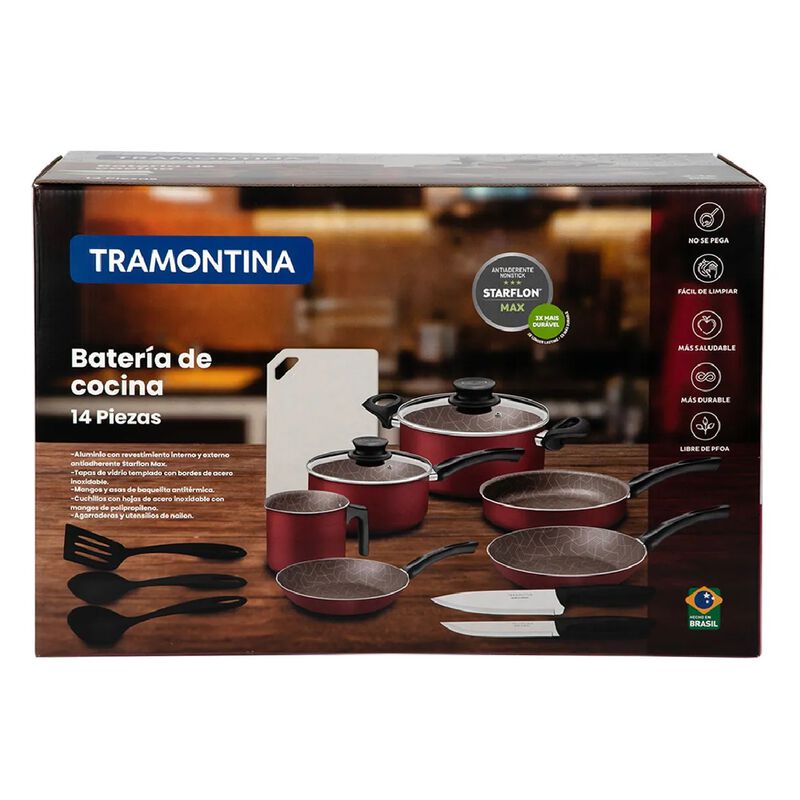 Bater&iacute;a de Cocina Tramontina 27899/365 Paris 14... image number null