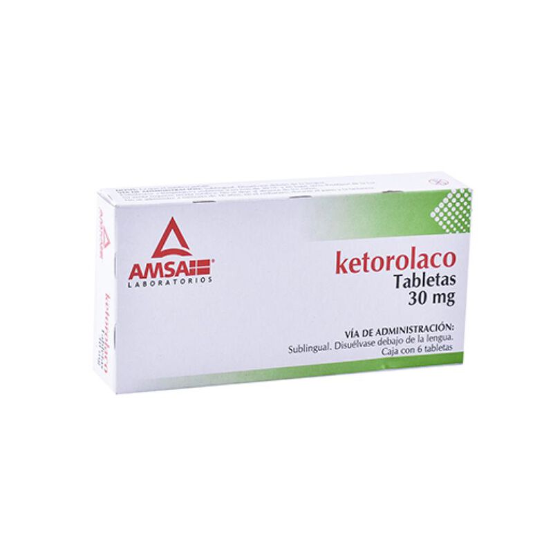 Ketorolaco 30 Mg 6 Tableta(s) image number null