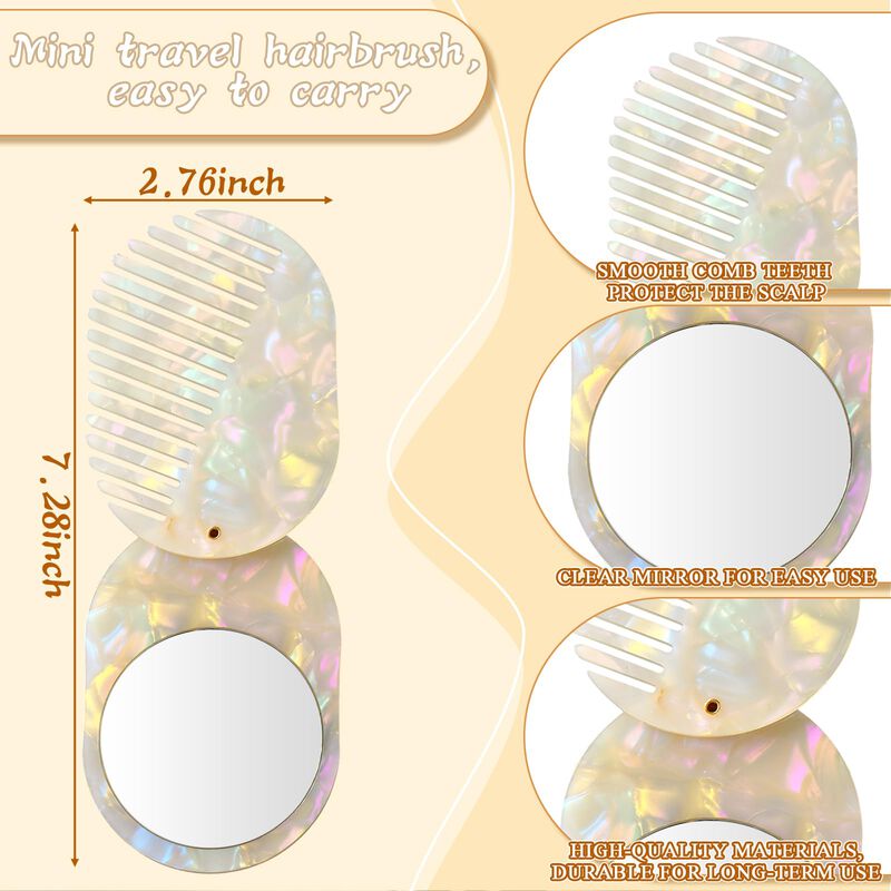 Peine Novabright 10 &times; 7 cm Plegable Color Marfi... image number null