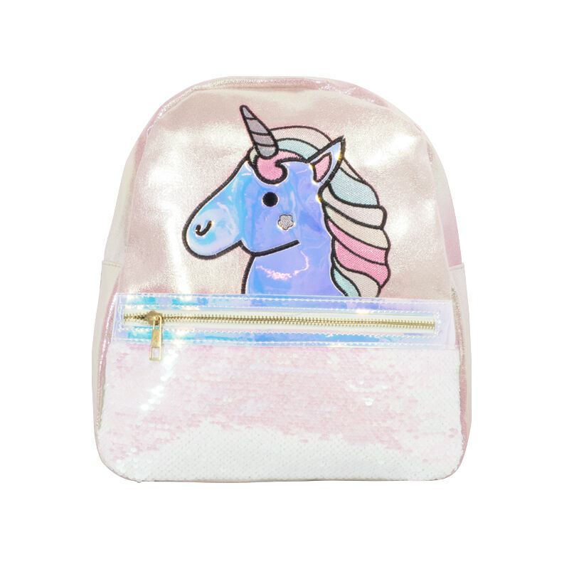 Mochila Para Ni&ntilde;a Infantil Unicornio Blanco Bri... image number null
