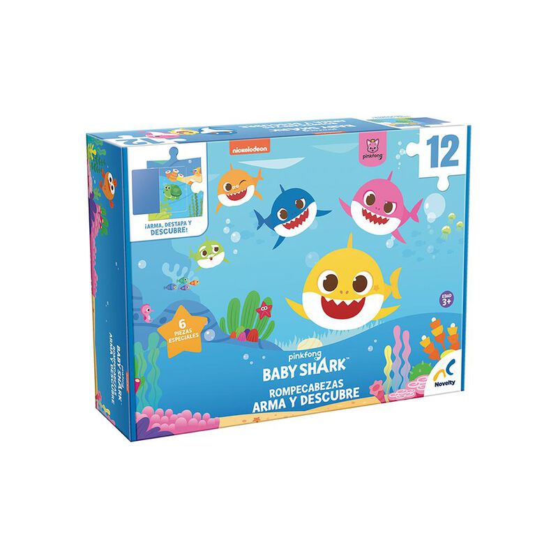 Rompecabezas Infantil Baby Shark Arma Y Descubr... image number null