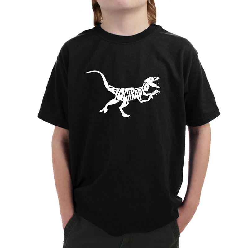 Camiseta Word Art Para Ni&ntilde;o - Velociraptor - Ne... image number null