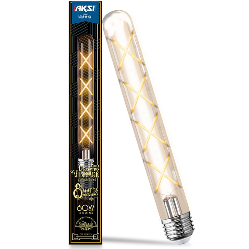 Pack de 6 focos LED Vintage Aksi 8W Ampolleta X... image number null