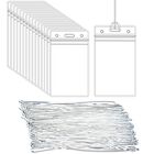 Etiquetas De Equipaje Lecpeting 50 Piezas Pvc Transparente 11,5 X 6,5 Cm