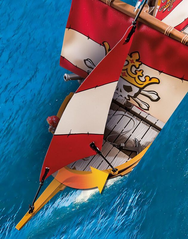 Barco Pirata Playmobil 71418 Con 2 Figuras Y 98... image number null