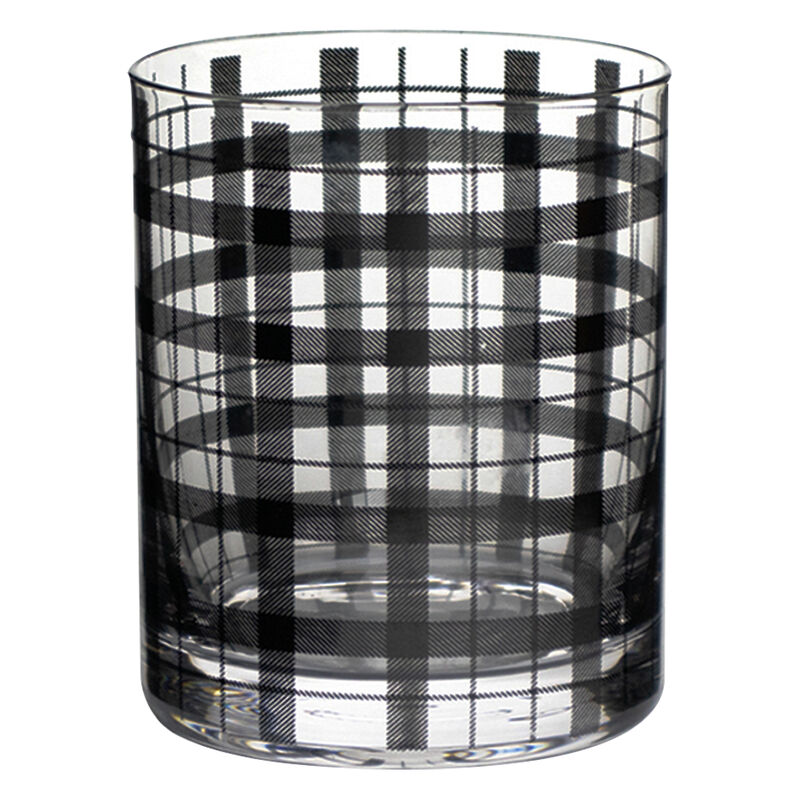 Set De 4 Vasos De Cristal Con Rayas Negras - 41... image number null