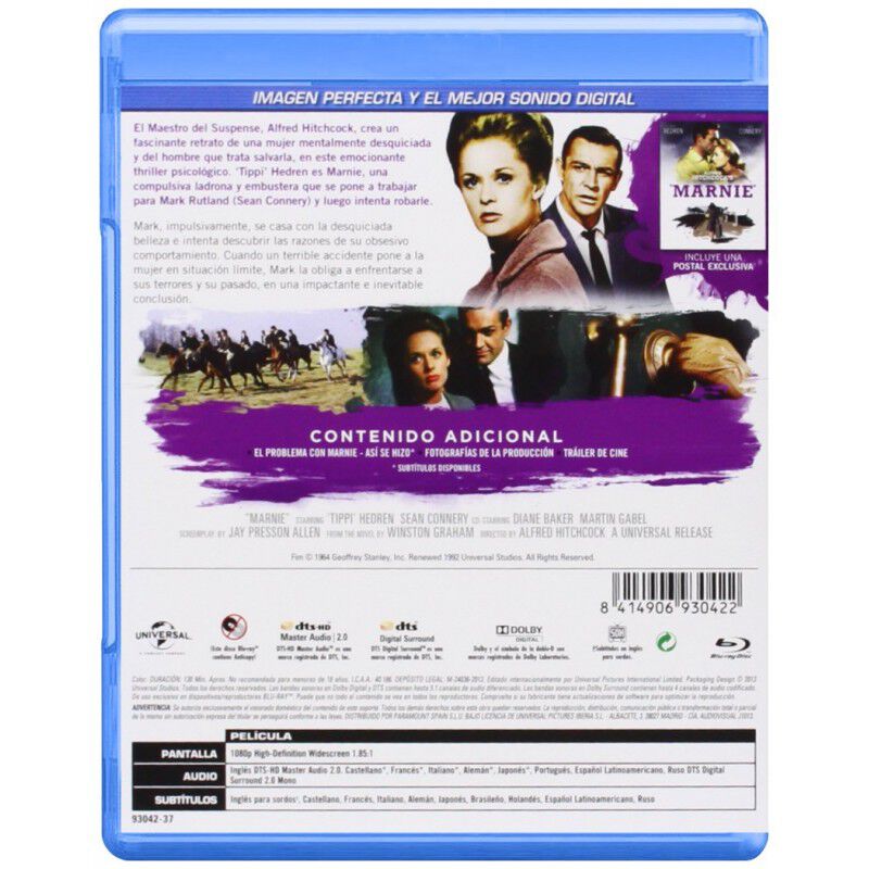 Marnie, La Ladrona (blu-ray) image number null