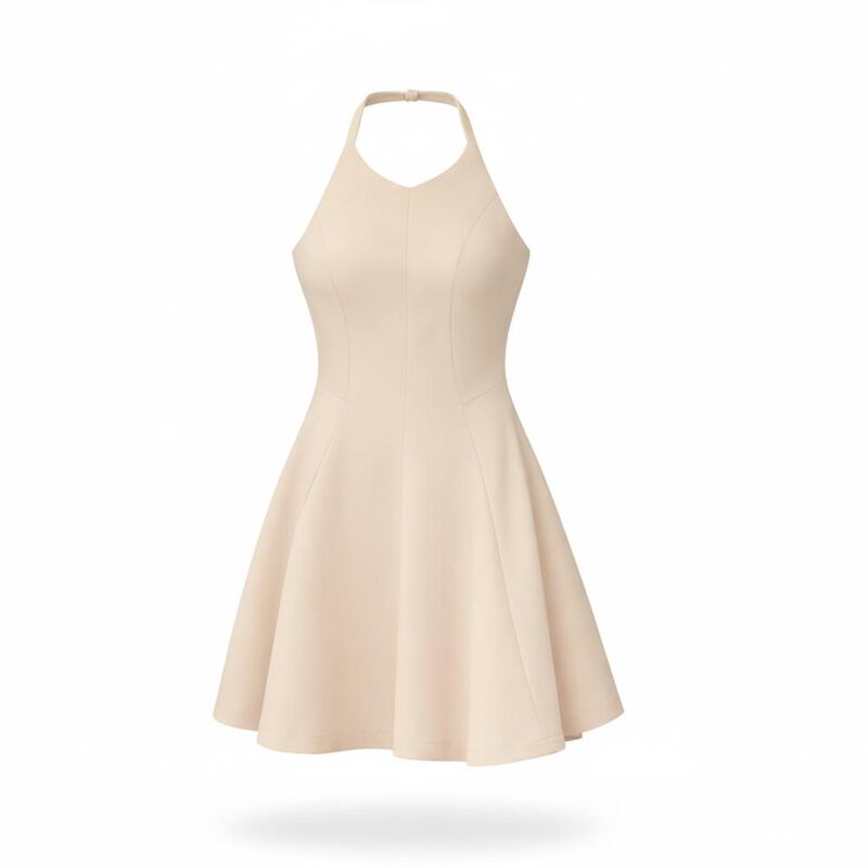 Vestido corte A sin espalda image number null