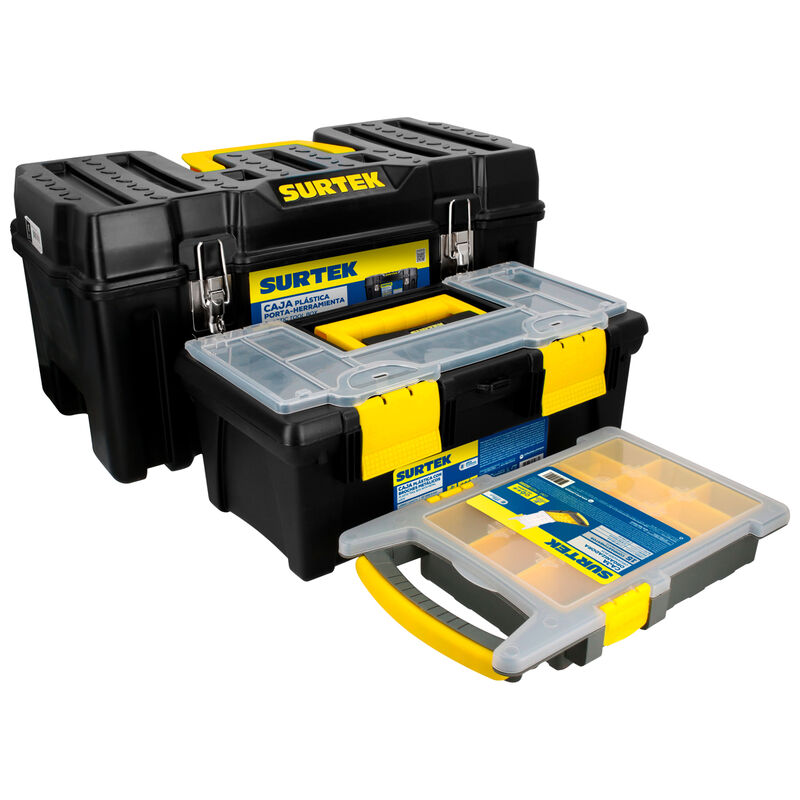 Juego de cajas portaherramientas pl&aacute;sticas, 3 p... image number null